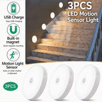 PLOOMI™ MotionGlow — 3er-Pack wiederaufladbare Bewegungssensorleuchten