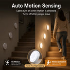 PLOOMI™ MotionGlow — 3er-Pack wiederaufladbare Bewegungssensorleuchten
