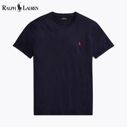 L.R Custom Slim Fit Jersey Crewneck T-Shirt