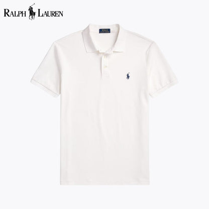 L.R Custom Slim Fit Stretch Mesh Polo Shirt