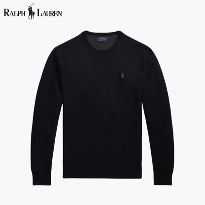 L.R Mesh-Knit Cotton Crewneck Sweater