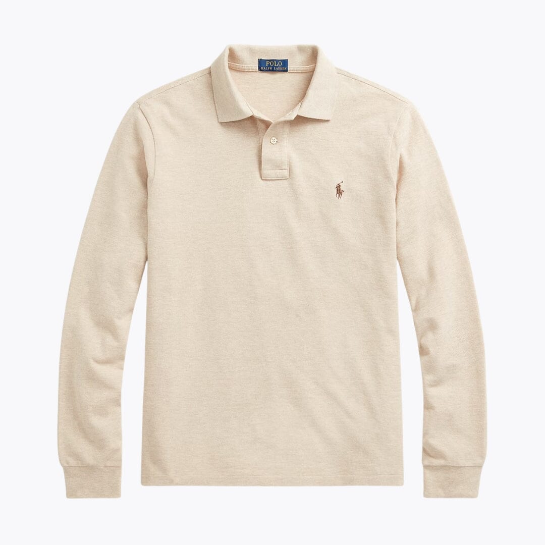 L.R Mesh Long-Sleeve Polo Shirt