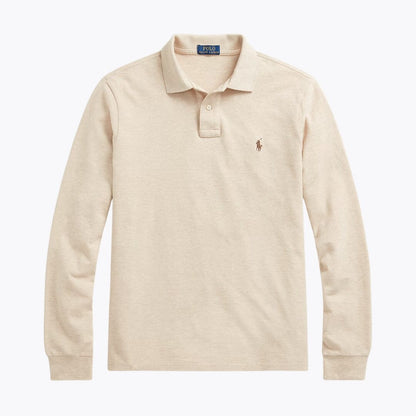 L.R Mesh Long-Sleeve Polo Shirt