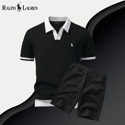 L.R Old Money Polo Shirt + Shorts Set