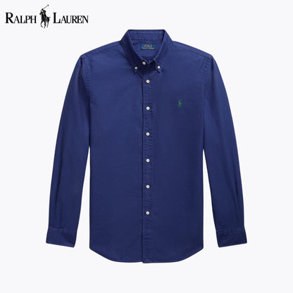 L.R Slim Fit Garment-Dyed Oxford Shirt