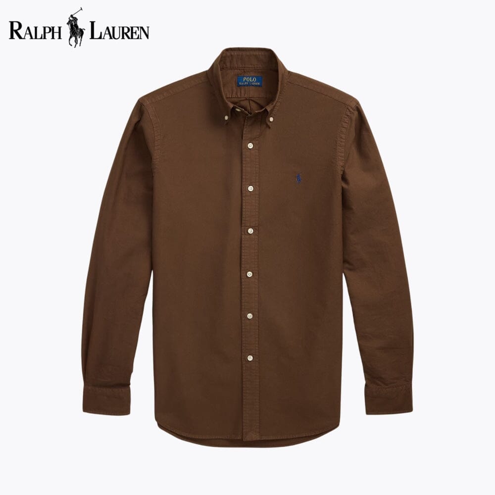 L.R Slim Fit Garment-Dyed Oxford Shirt