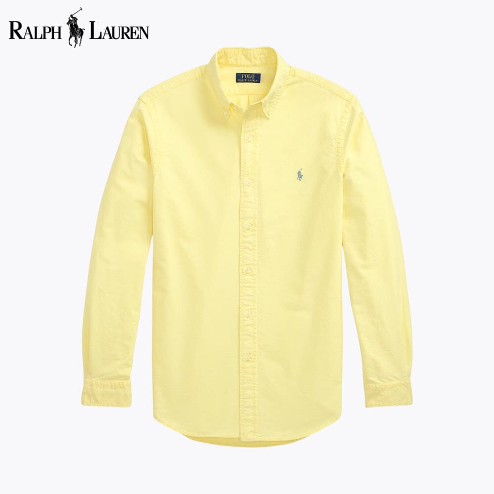 L.R Slim Fit Garment-Dyed Oxford Shirt