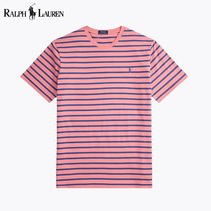 L.R Striped Jersey Crewneck T-Shirt