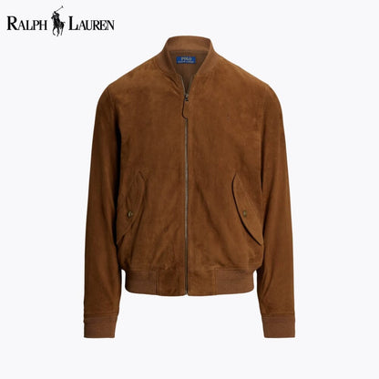 L.R Suede Bomber Jacket