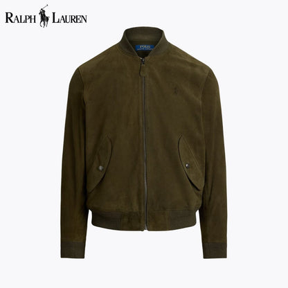 L.R Suede Bomber Jacket