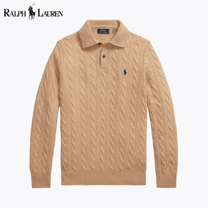 L.R Wool–Cashmere Cable-Knit Jumper